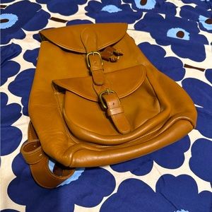 Vintage leather backpack